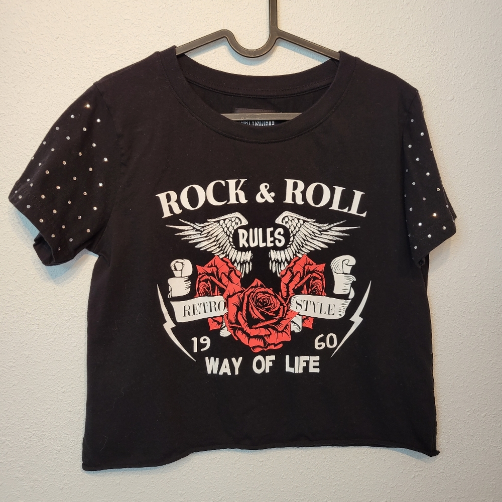 thirty single crop shirt womens L size